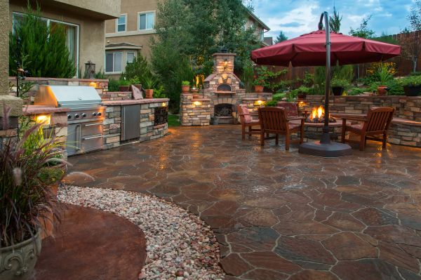 Stone Patio Design